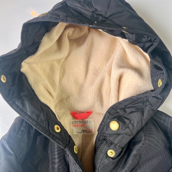 Crewcuts everyday blue coat size 4-5 - Picture 3 of 5